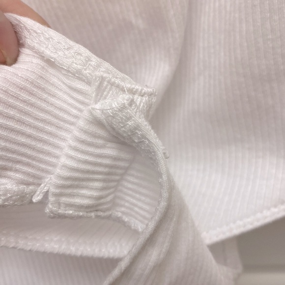 NWT Ambiance plus size ribbed square neck bodysuit white womans size 3x - Picture 5 of 8